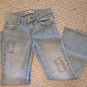 LEI Women's Light Blue Straight Leg Jeans